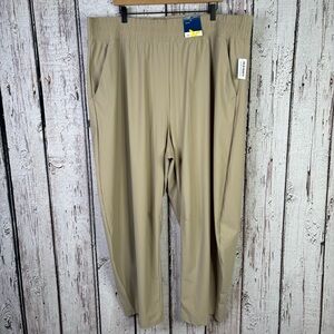 NWT Old Navy Women’s XXL TALL Tan Savanna High Waist SleekTech Barrel Leg Pants